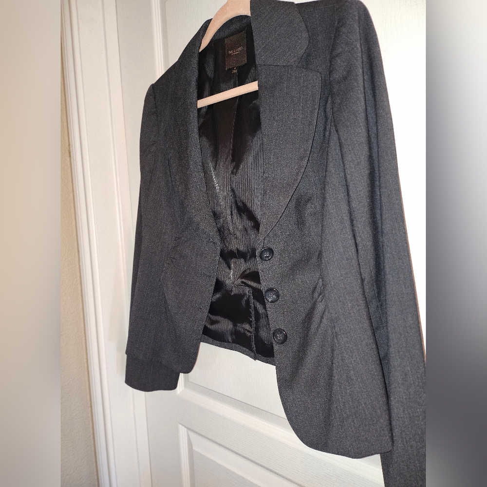 The Limited Gray Blazer Modern Tailored Suit Jacket With Pants - Picture 6 of 15